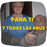 Abuela y abuelo en ambiente hogareño.